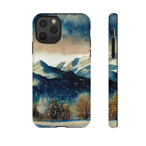 Snowy Colorado Rocky Mountains - Impact Resistant Phone Case iPhone 11 Pro Matte